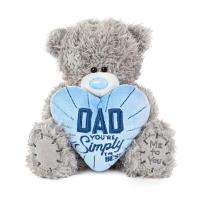 7" Simply the Best Dad Padded Heart Me to You Bear Extra Image 2 Preview